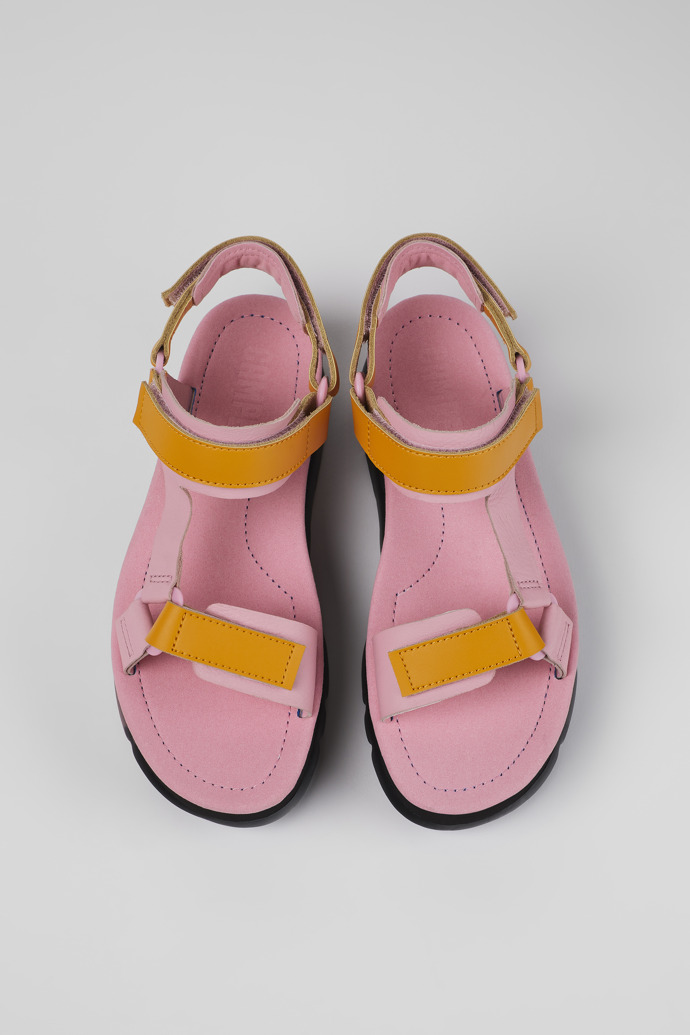 Camper Oruga Up - Mehrfarbige Ledersandalen für Damen