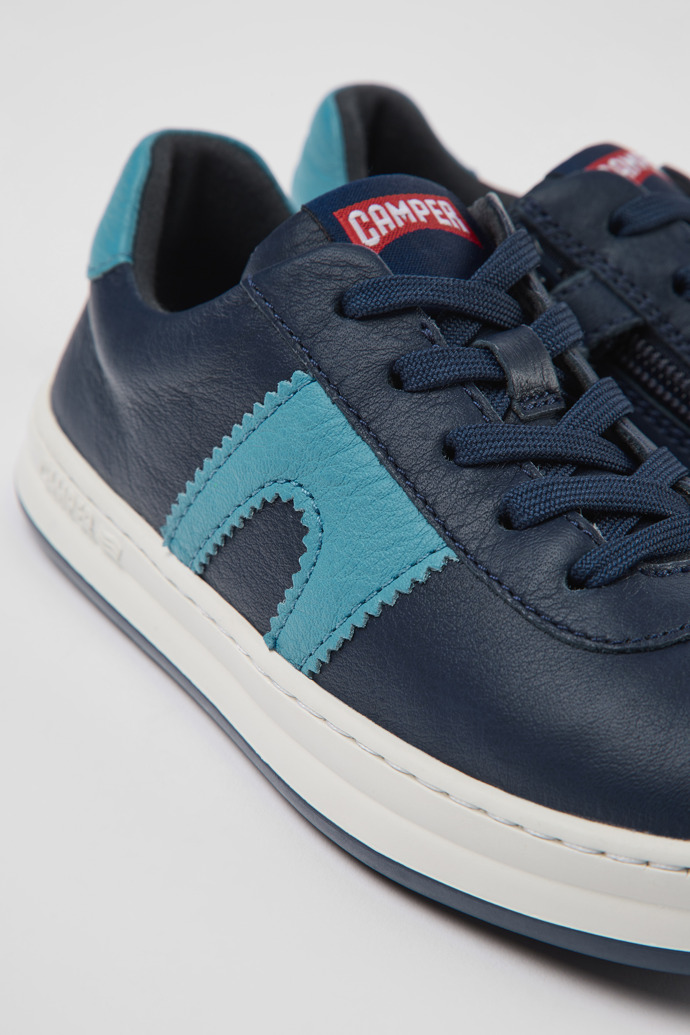 Camper Runner - Dunkelblauer Kindersneaker aus Leder