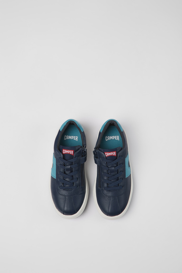 Camper Runner - Dunkelblauer Kindersneaker aus Leder