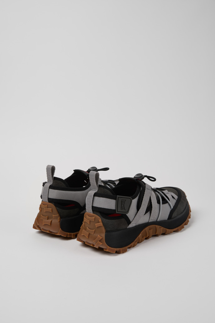 Camper Drift Trail VIBRAM - Grauer Herrensneaker aus recyceltem PET und Nubukleder.