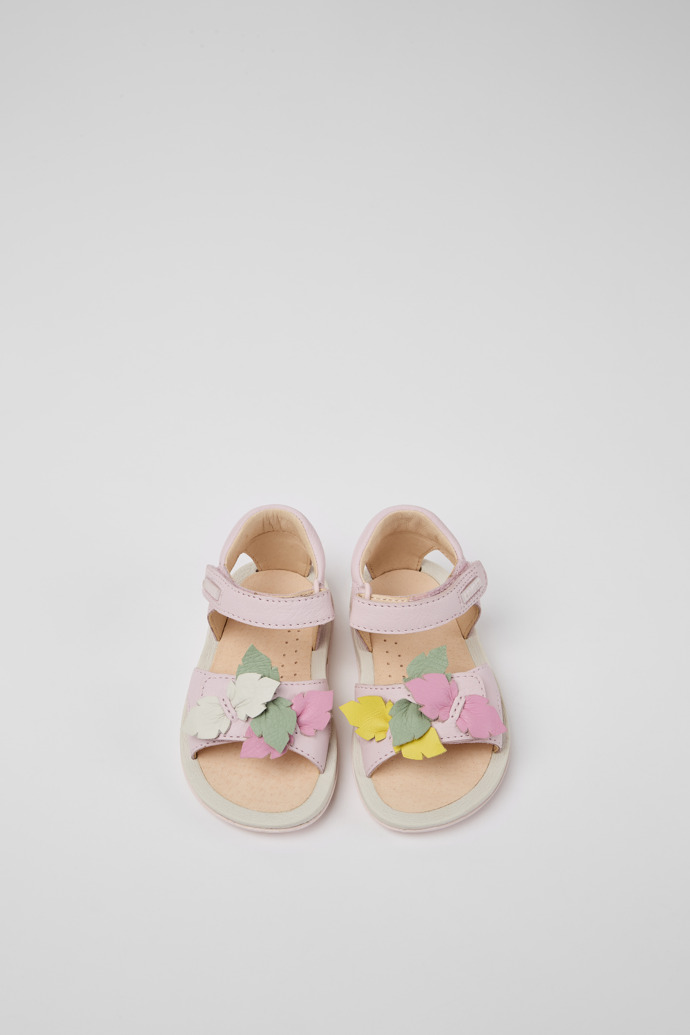 Camper Twins - Rosa Mädchensandale aus Leder