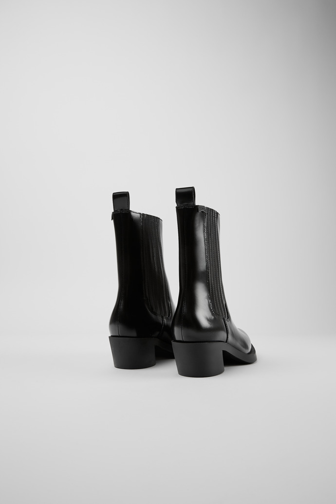 Camper Bonnie - Schwarzer Damenstiefel aus Leder