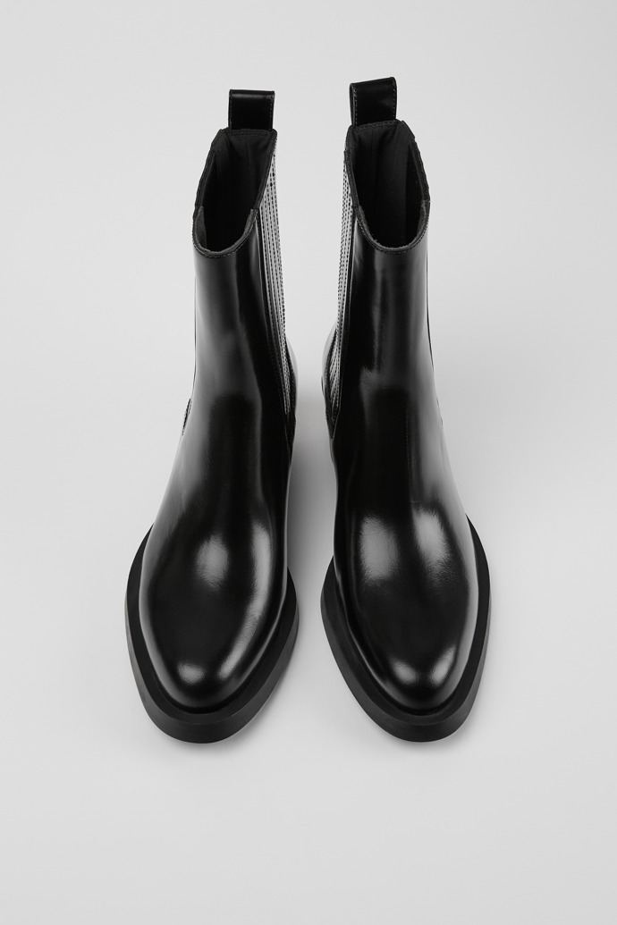Camper Bonnie - Schwarzer Damenstiefel aus Leder