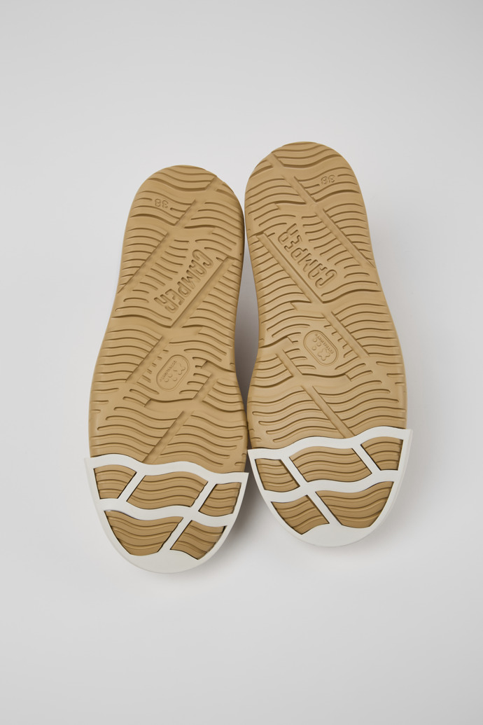 Camper Junction Runner - Beige Sneakers aus Nubukleder für Damen.