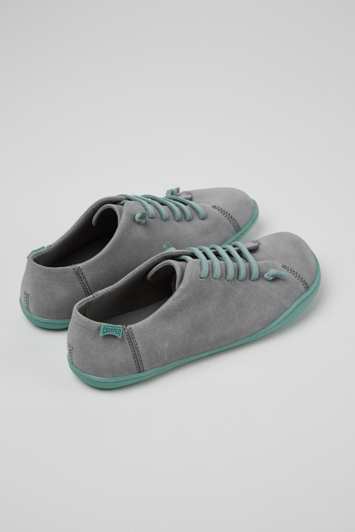 Camper Peu - Graue Damenschuhe aus Nubukleder.
