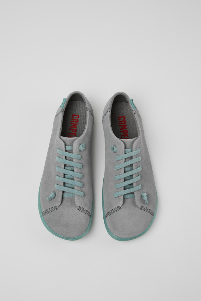 Camper Peu - Graue Damenschuhe aus Nubukleder.