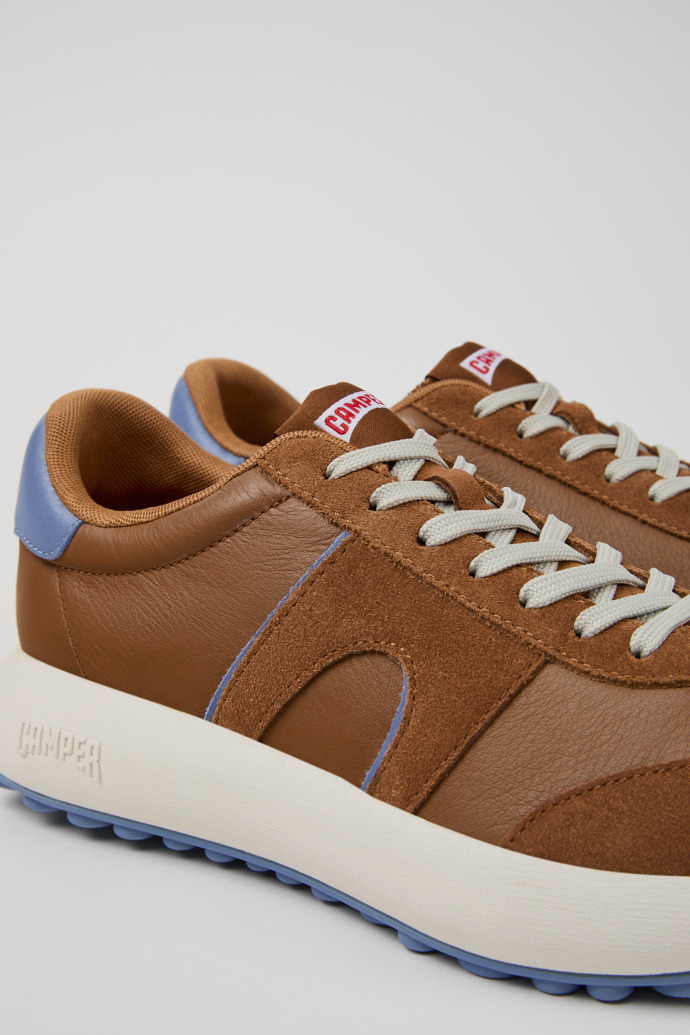 Camper Pelotas Athens - Mehrfarbiger Herrensneaker aus Leder und Nubukleder.