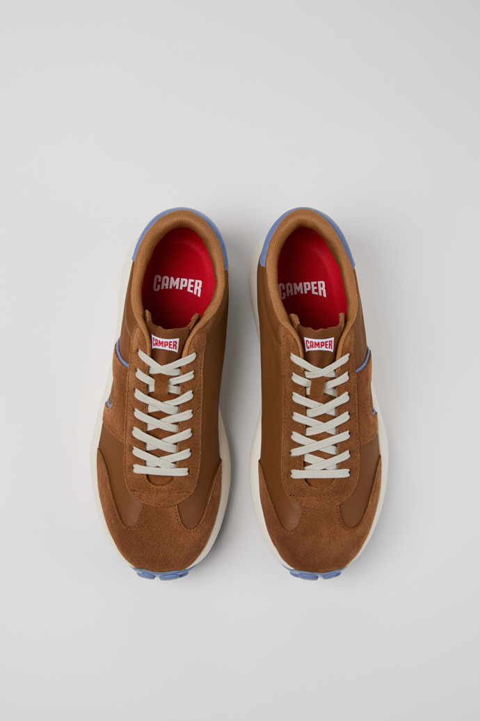 Camper Pelotas Athens - Mehrfarbiger Herrensneaker aus Leder und Nubukleder.