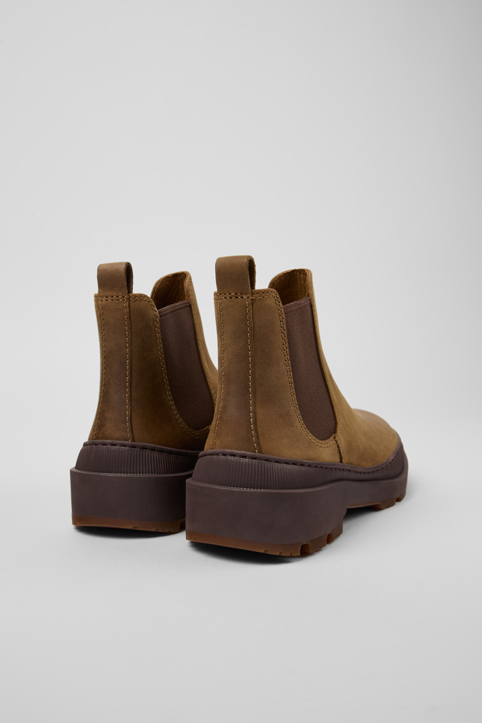 Camper Brutus Trek MICHELIN - Braune Damenstiefelette aus Nubukleder