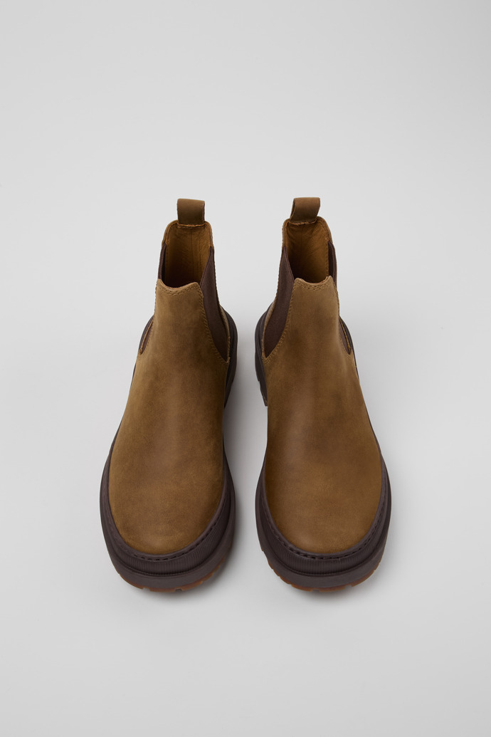 Camper Brutus Trek MICHELIN - Braune Damenstiefelette aus Nubukleder
