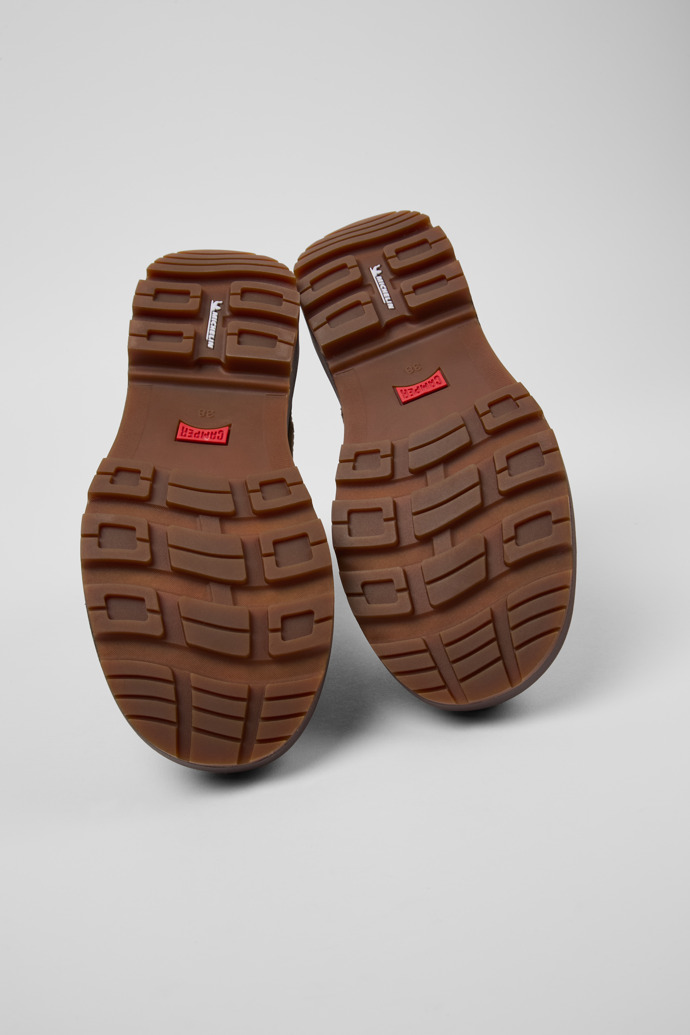Camper Brutus Trek MICHELIN - Braune Damenstiefelette aus Nubukleder