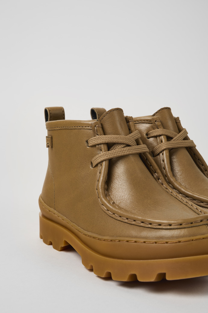 Camper Brutus - Braune Kinderstiefelette aus Leder