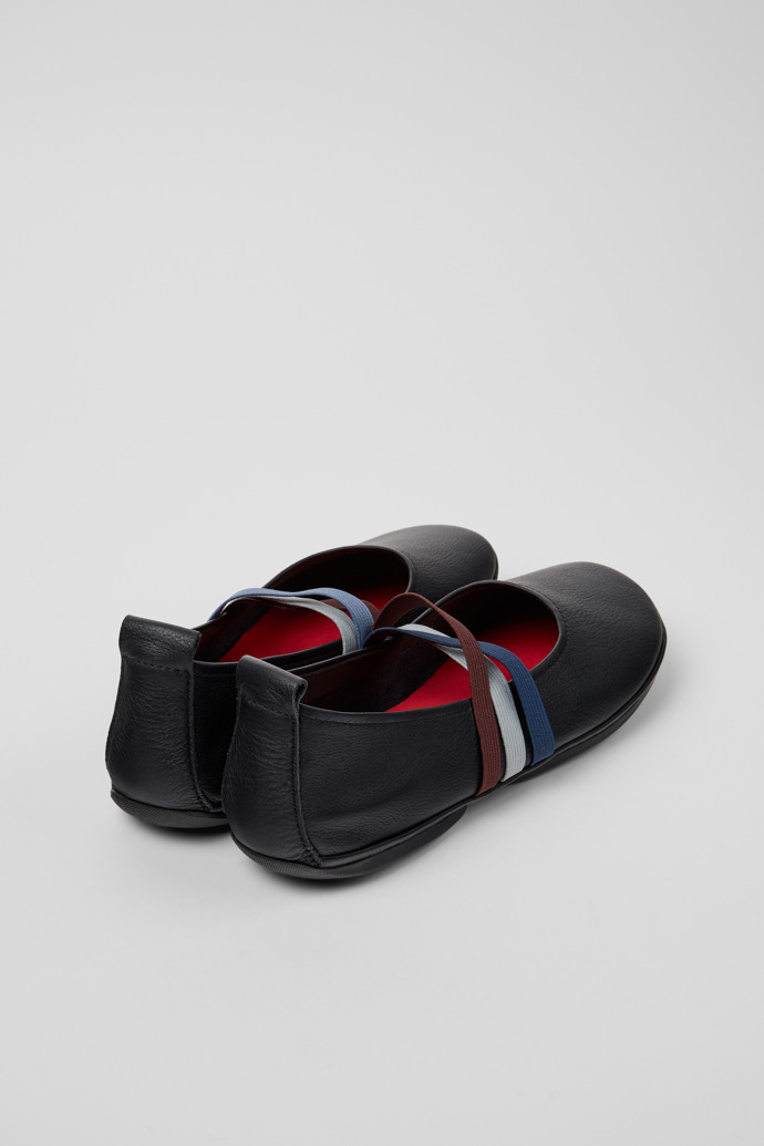 Camper Twins - Schwarzer Ballerina aus Leder für Damen.