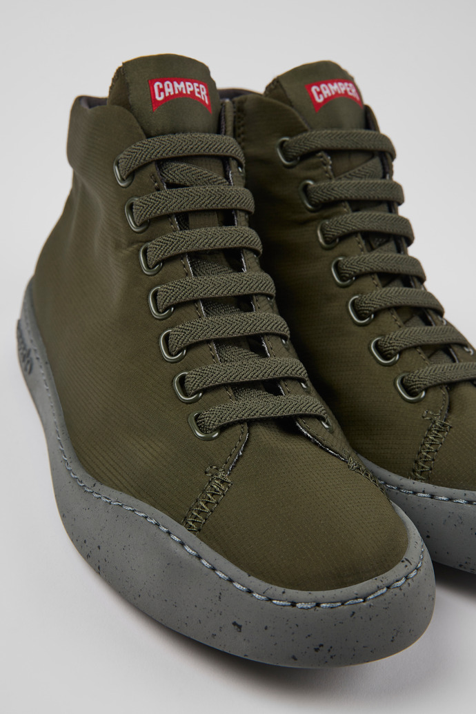 Camper Peu Touring - Grüne Damenstiefelette aus Textil