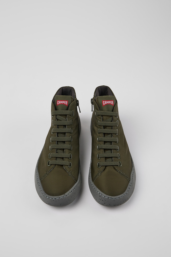 Camper Peu Touring - Grüne Damenstiefelette aus Textil