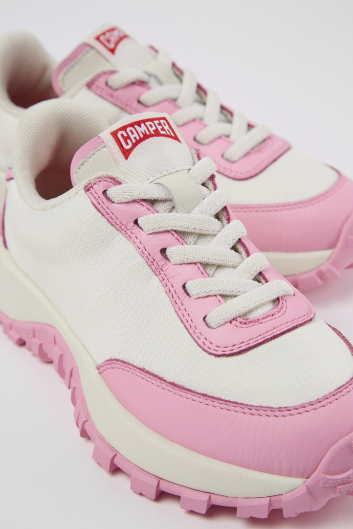 Camper Drift Trail - Weißer Sneaker aus Textil/Leder