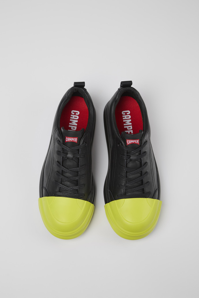 Camper Junction Runner - Schwarzer Ledersneaker
