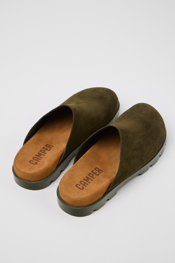 Camper Brutus Sandal - Grüne Nubukleder Sandalen für Herren.