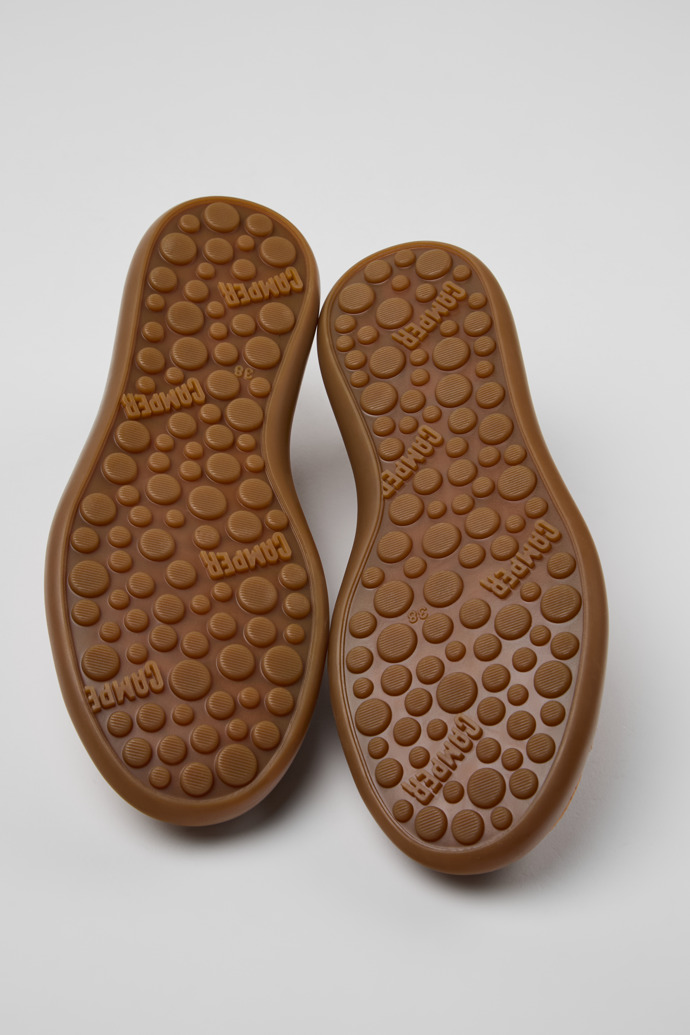 Camper Pelotas Soller - Nackte Nubuk- und Ledersneaker für Damen.