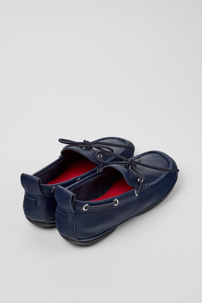 Camper Right Nina - Blauer Lederballerina für Damen.