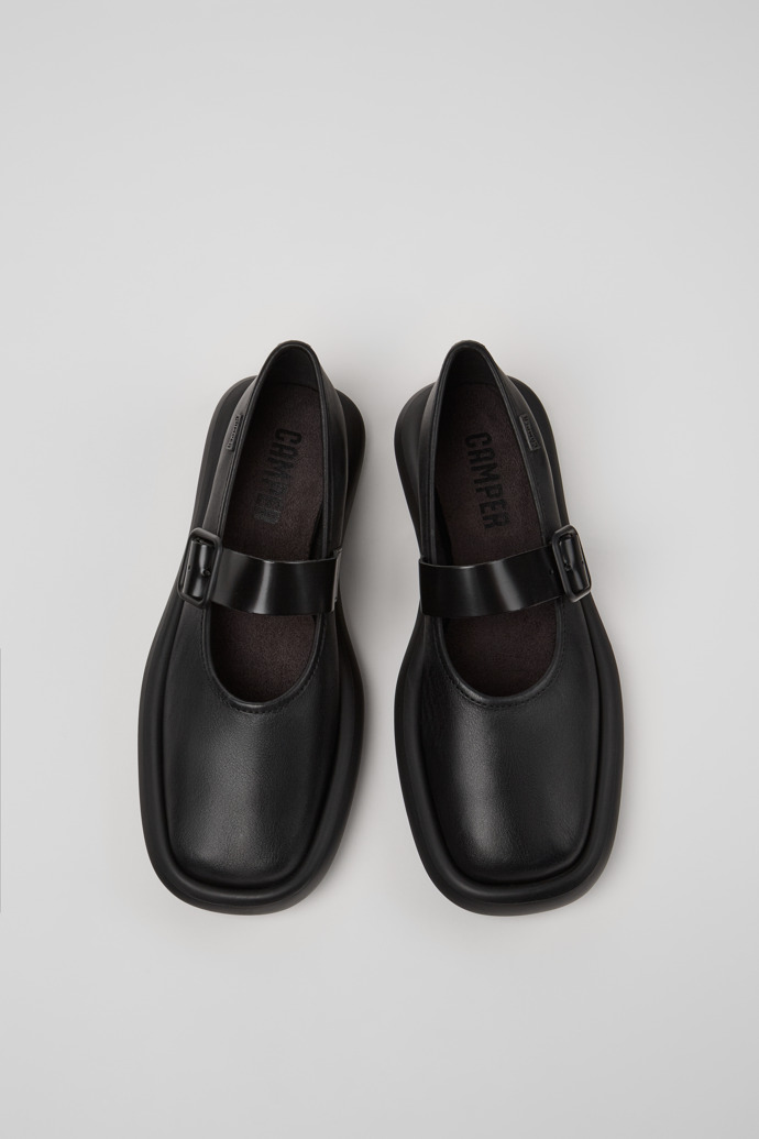Camper Onda - Schwarzer Frauenschuh aus Leder.