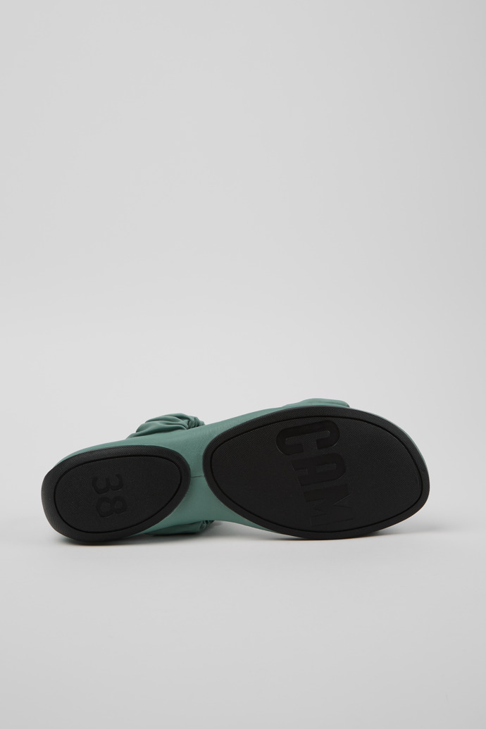 Camper Right - Grüne Sandalen aus recyceltem PET und Leder für Damen.