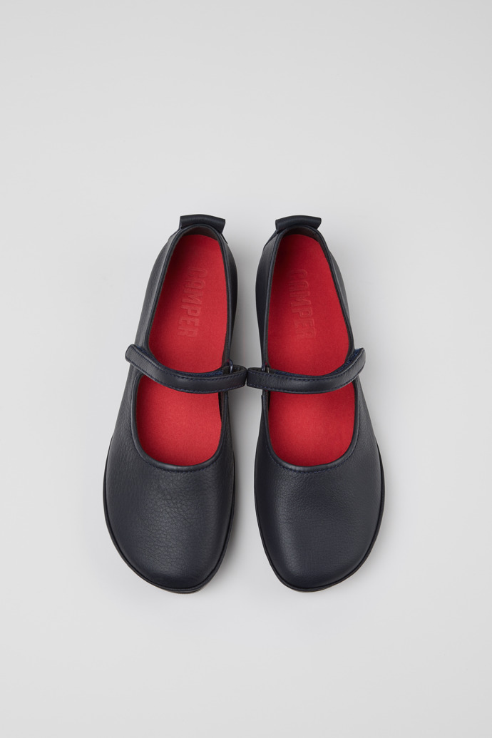 Camper Right - Blaue Leder-Damenschuhe.