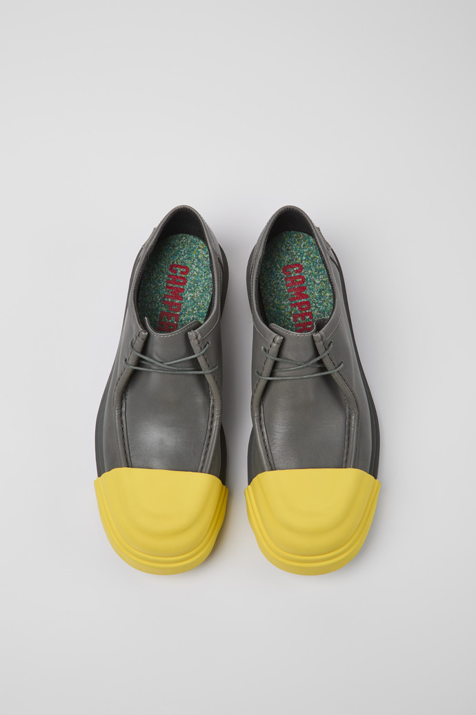 Camper Junction - Grauer Herrenschuh aus verantwortungsvollem Leder
