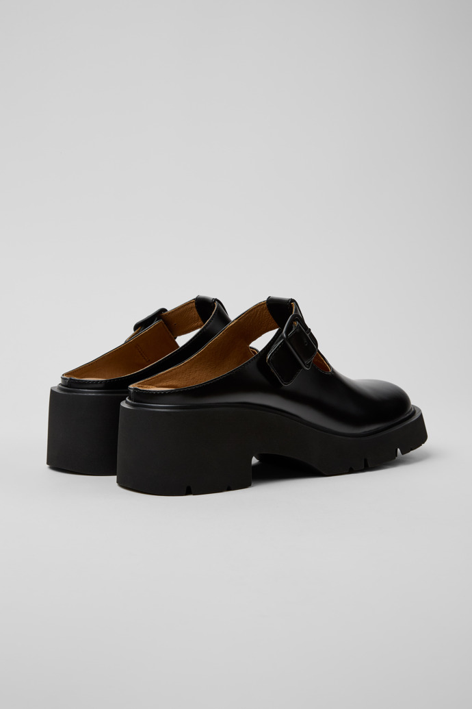 Camper Milah - Schwarze Ledersandale für Damen.