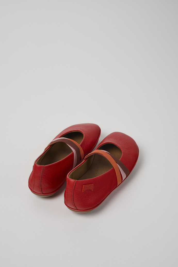 Camper Twins - Roter Kinderballerina aus Leder