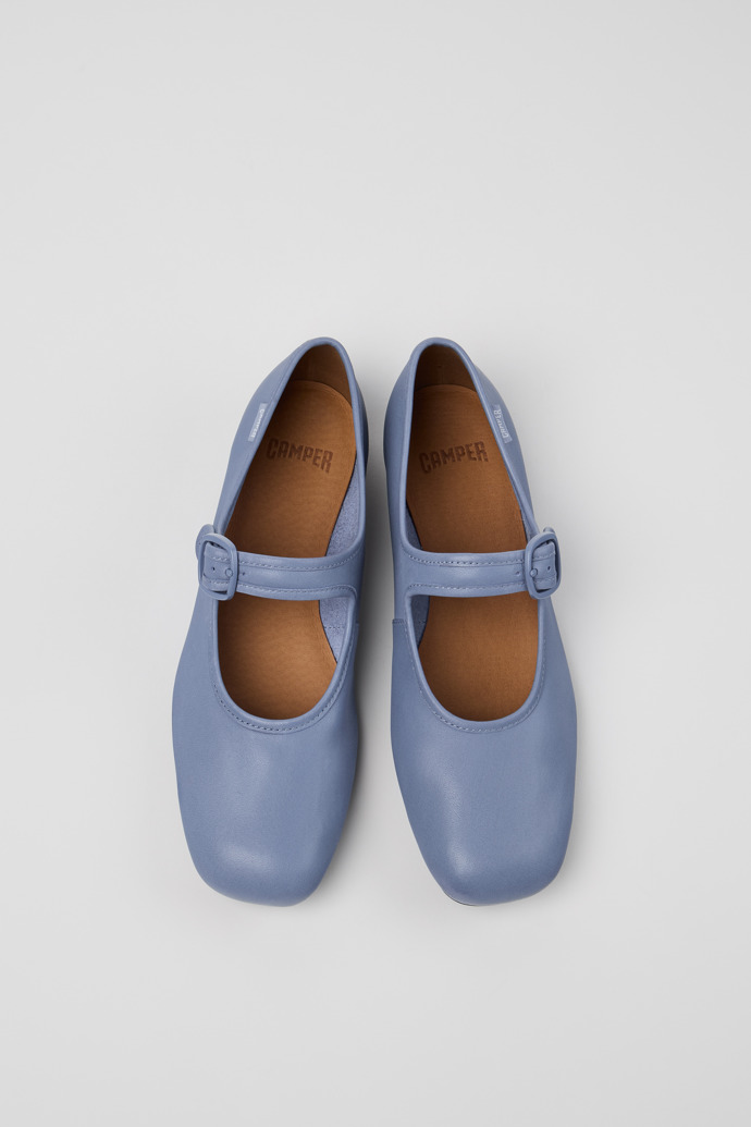 Camper Casi Myra - Blauer Lederschuh für Damen.