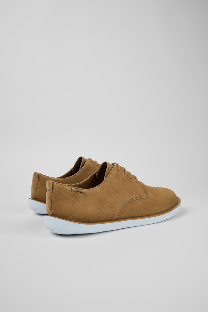 Camper Wagon - Brauner Herrenschnürschuh aus Nubukleder