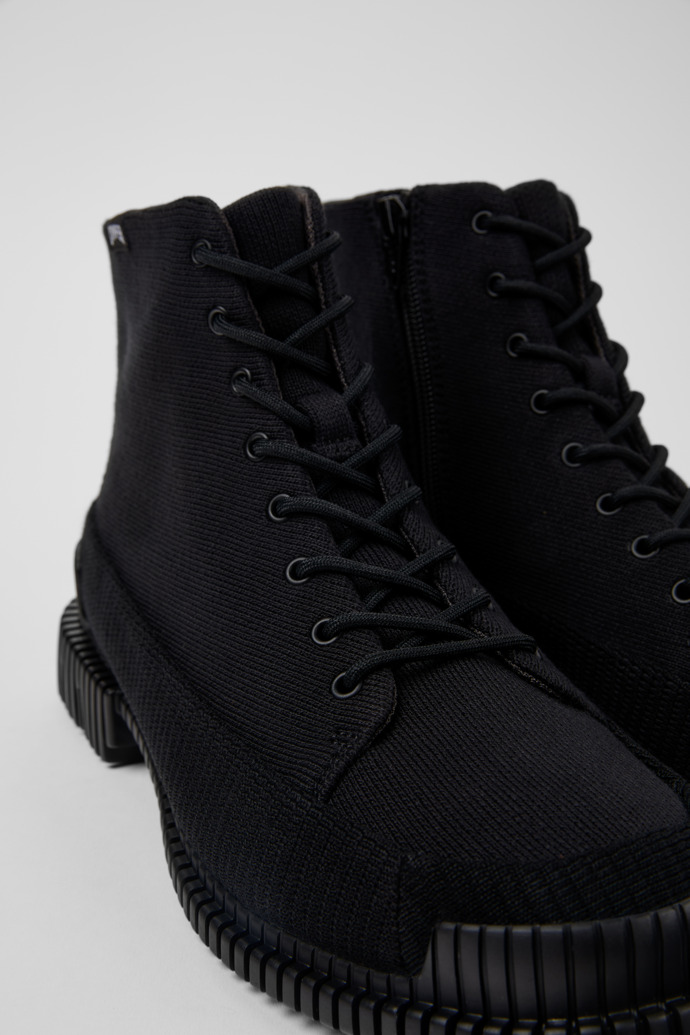 Camper Pix TENCEL® - Schwarze Damenstiefelette aus Textil