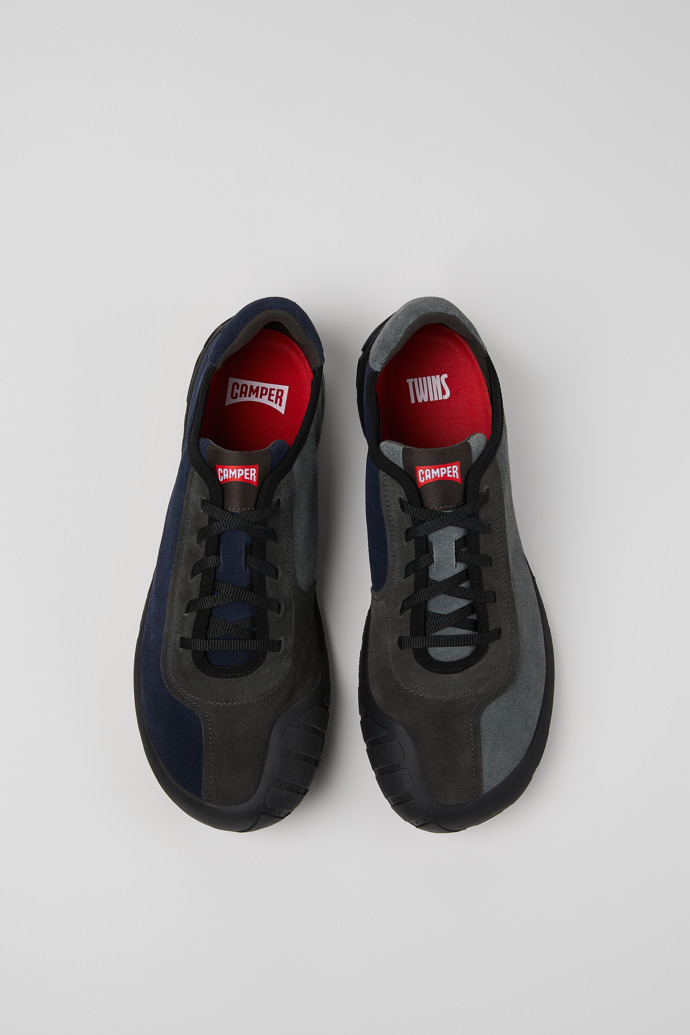 Camper Twins - Mehrfarbiger Herrensneaker aus Nubukleder.