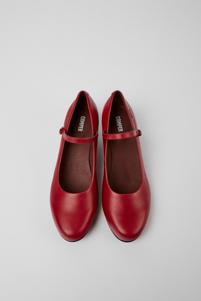 Camper Helena - Rote Lederschuhe für Damen.
