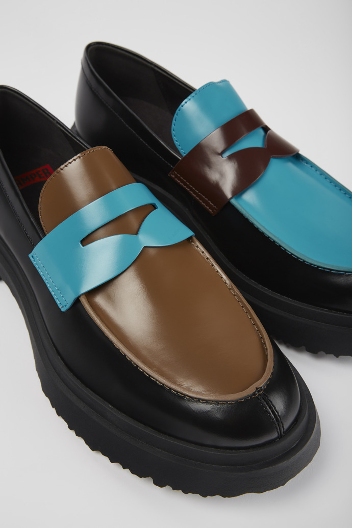Camper Twins - Mehrfarbiger Herrenloafer aus Leder