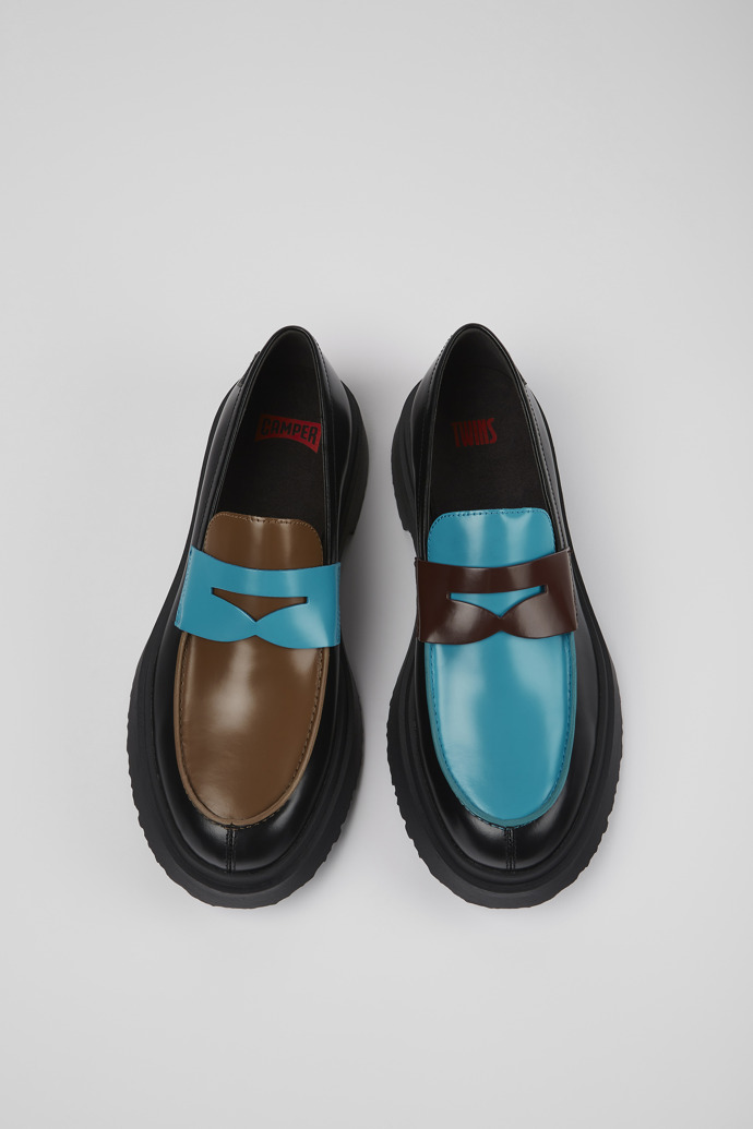 Camper Twins - Mehrfarbiger Herrenloafer aus Leder