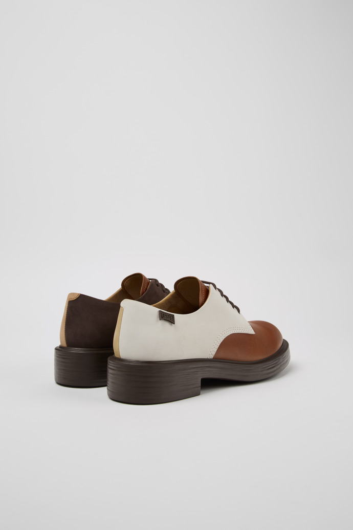 Camper Twins - Mehrfarbige Damenschuhe aus Leder und Nubukleder.