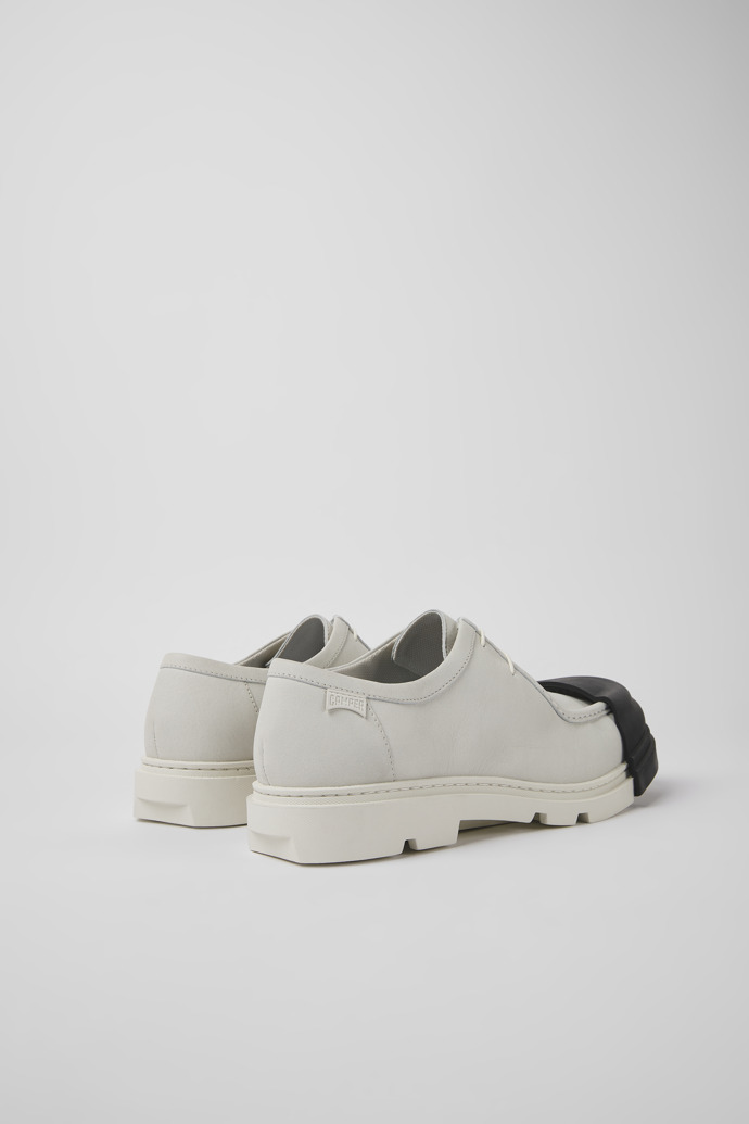 Camper Junction - Weißer Herrenschuh aus ungefärbtem Leder