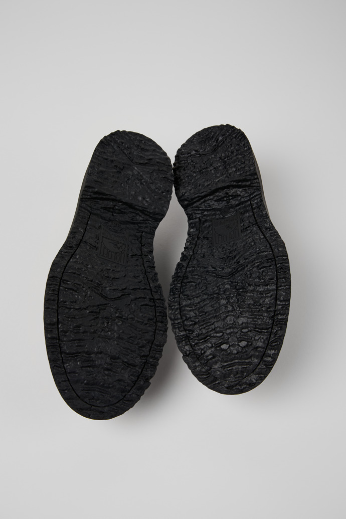 Camper Walden - Schwarze Lederwomen's Moccasin/Ballerina.