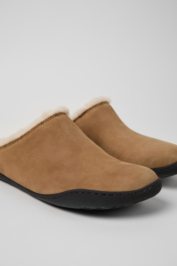 Camper Peu - Braune Damenclogs aus Nubukleder