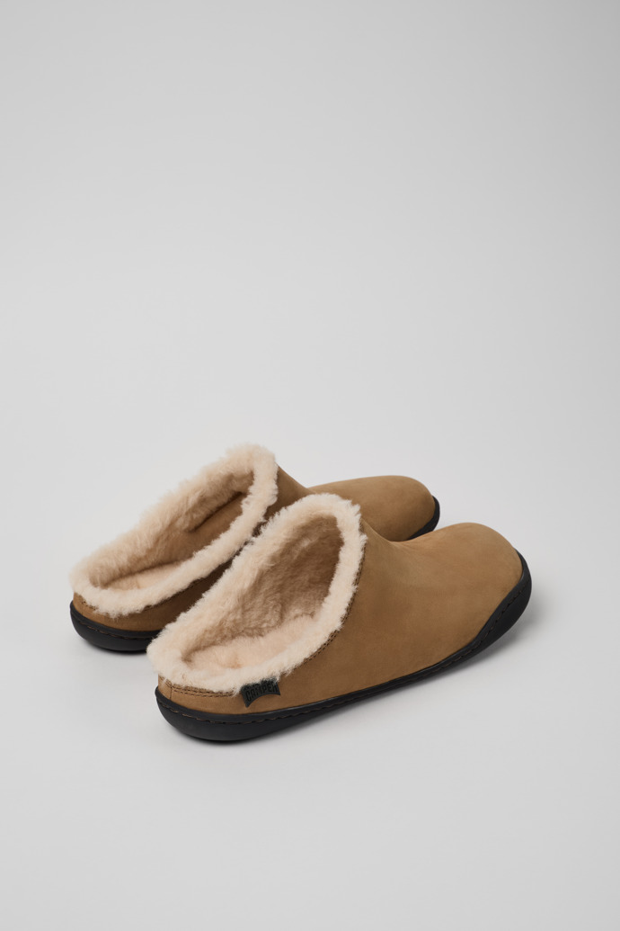 Camper Peu - Braune Damenclogs aus Nubukleder