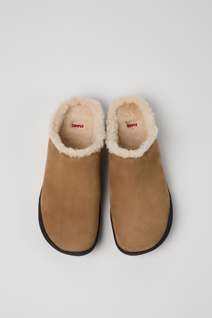 Camper Peu - Braune Damenclogs aus Nubukleder