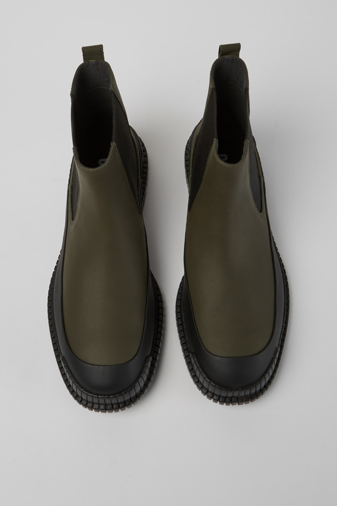 Camper Pix - Grüne Chelsea-Boots aus Leder für Herren
