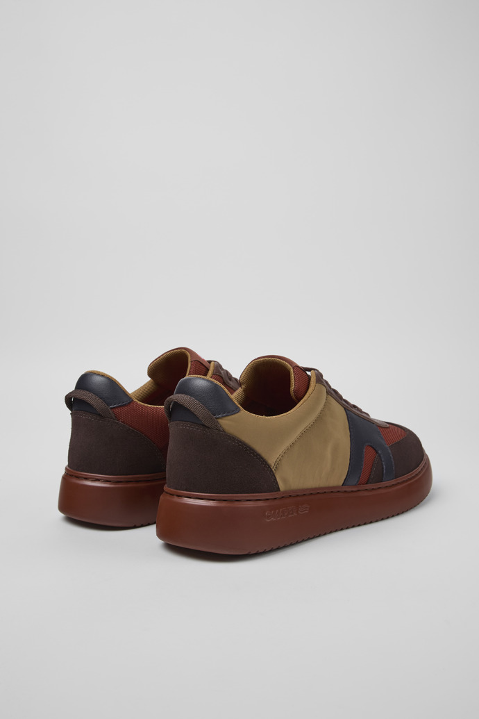 Camper Runner K21 - Brauner Herrensneaker aus Textil und Nubukleder