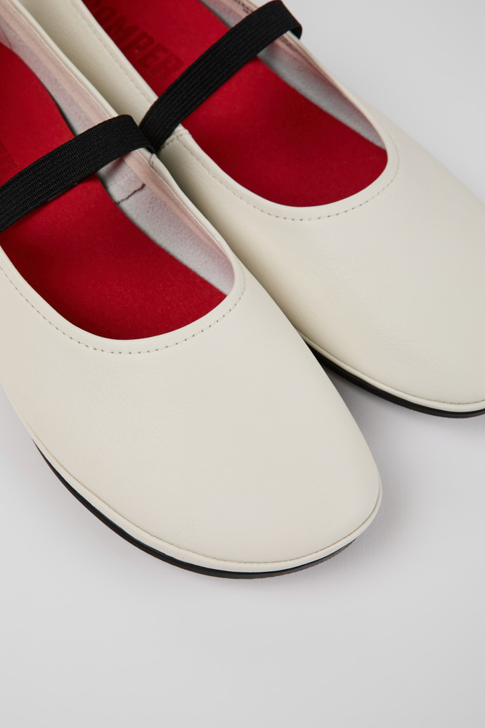 Camper Right - Weiße Mary Jane-Lederschuhe für Damen