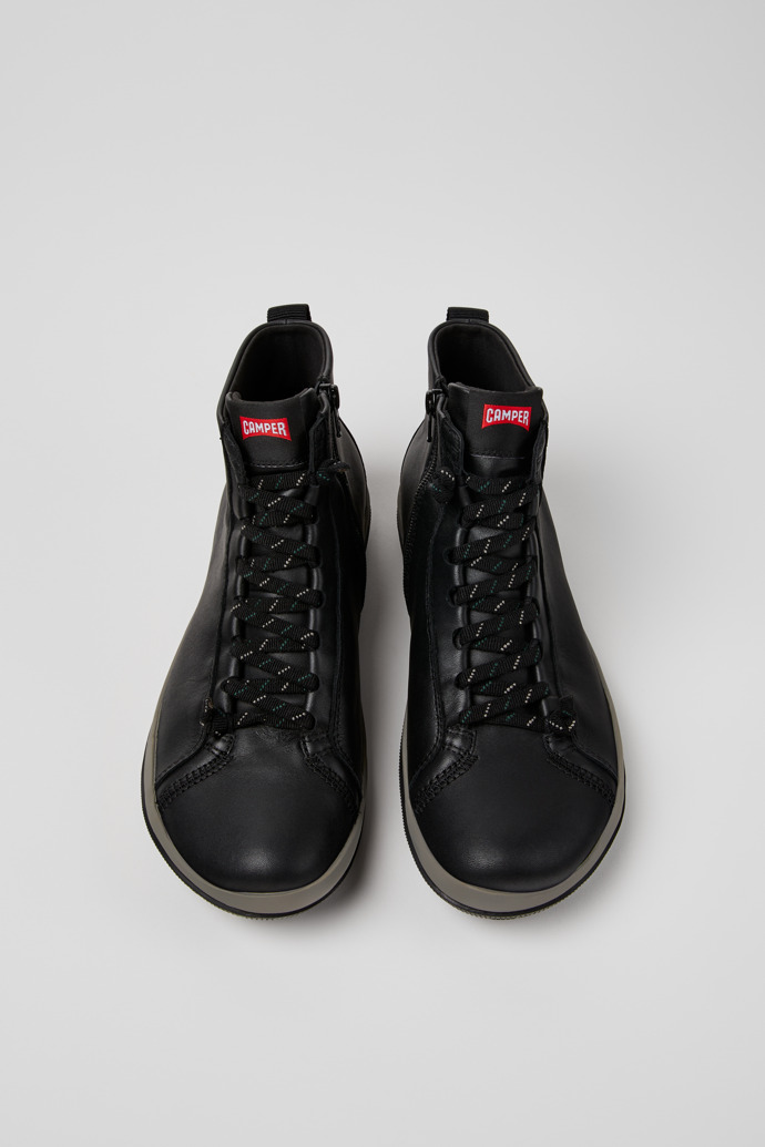 Camper Peu Pista GM - GORE-TEX - Schwarzer Herrenhalbstiefel aus Leder.