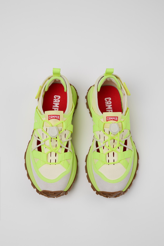 Camper Drift Trail VIBRAM - Mehrfarbige Damessneaker aus Recycling-PET und Nubukleder.