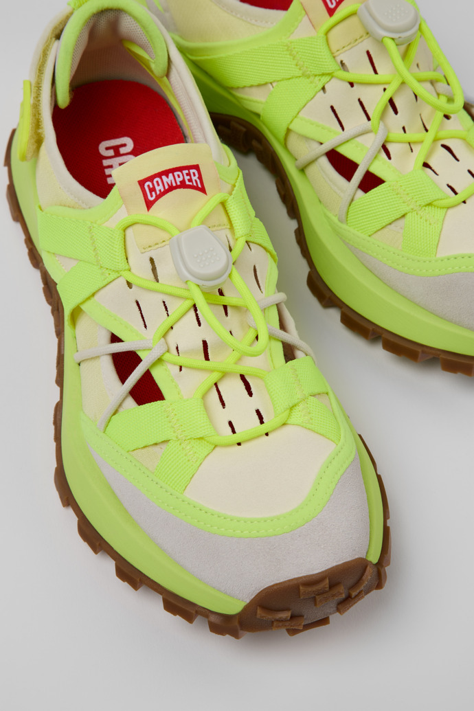 Camper Drift Trail VIBRAM - Mehrfarbige Damessneaker aus Recycling-PET und Nubukleder.