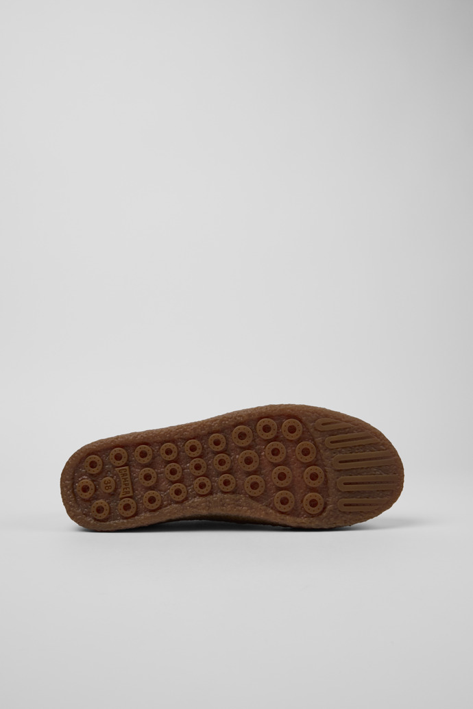 Camper Peu Terreno - Grüne Damenschuhe aus Nubukleder und Leder.